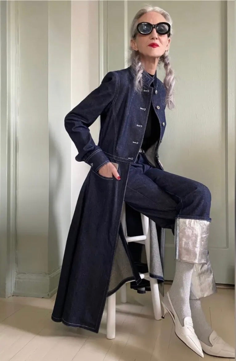 Linda Hopp サージェントペッパーデニムコート インディゴ ディテール