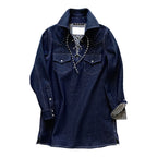 Linda Hopp デニムチュニックプルオーバー インディゴ 商品画像